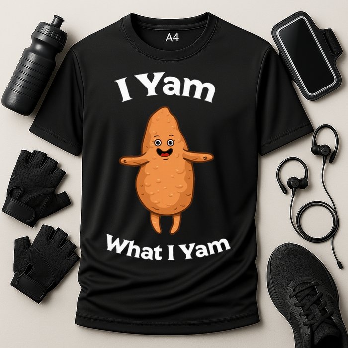 I Yam What I Yam Dancing Sweet Potato Cooling Performance Crew T-Shirt