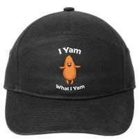 I Yam What I Yam Dancing Sweet Potato 7-Panel Snapback Hat