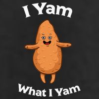 I Yam What I Yam Dancing Sweet Potato Adult Drive Performance Visor