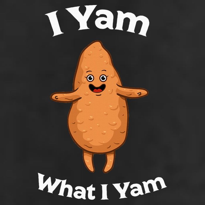 I Yam What I Yam Dancing Sweet Potato Adult Drive Performance Visor