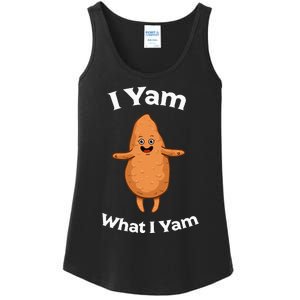 I Yam What I Yam Dancing Sweet Potato Ladies Essential Tank