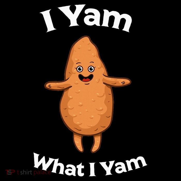 I Yam What I Yam Dancing Sweet Potato Flatbill Hat