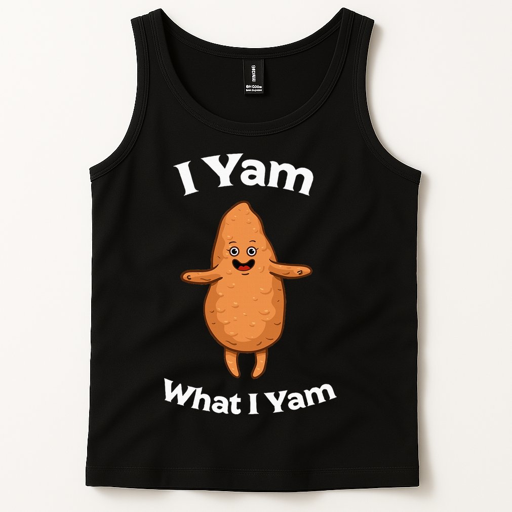 I Yam What I Yam Dancing Sweet Potato Tank Top