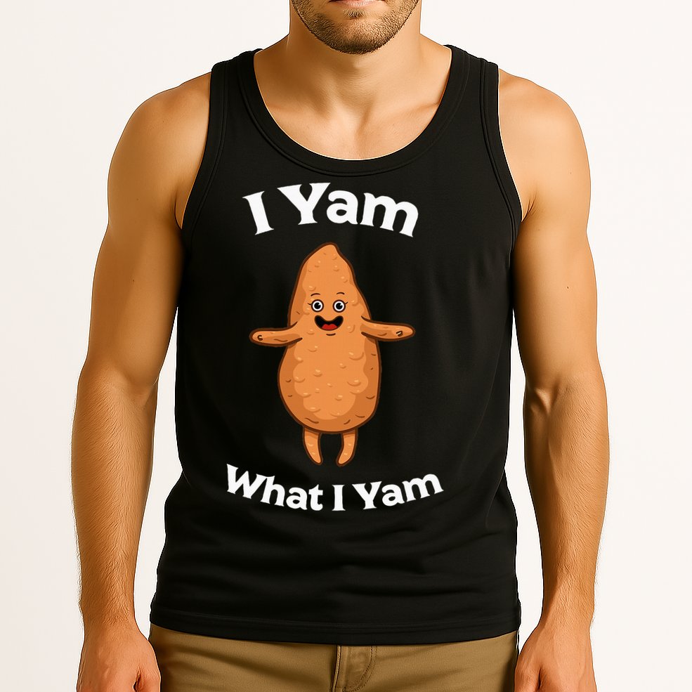 I Yam What I Yam Dancing Sweet Potato Tank Top