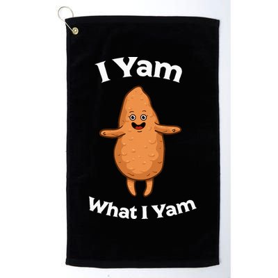 I Yam What I Yam Dancing Sweet Potato Golf Towel