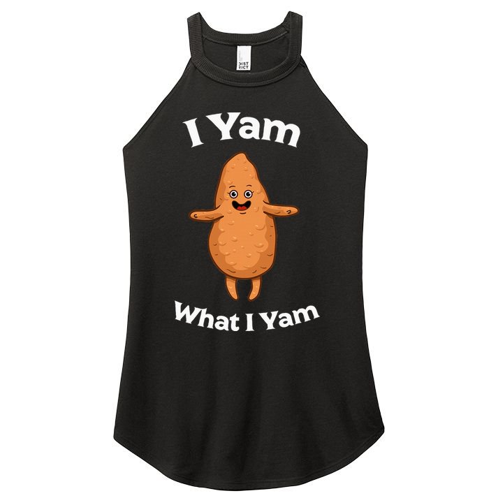 I Yam What I Yam Dancing Sweet Potato Women's Perfect Tri Rocker Tank