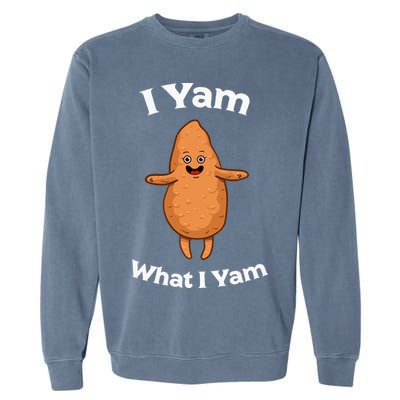 I Yam What I Yam Dancing Sweet Potato Garment-Dyed Sweatshirt