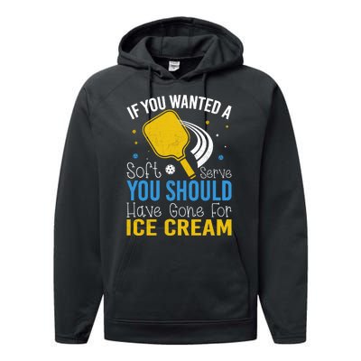 If You Wanted Soft Serve You Should Have Gone For Ice Cream Performance Fleece Hoodie