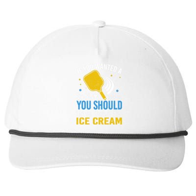 If You Wanted Soft Serve You Should Have Gone For Ice Cream Snapback Five-Panel Rope Hat