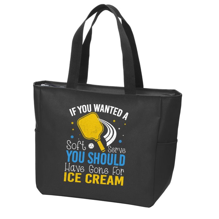 If You Wanted Soft Serve You Should Have Gone For Ice Cream Zip Tote Bag