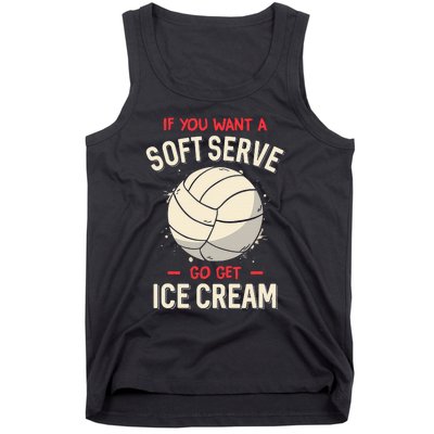 If You Wanted A Soft Serve Funny Girls Volleyball Tank Top