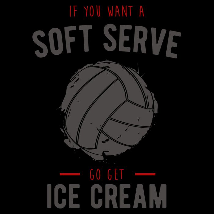 If You Want A Soft Serve Go Get Ice Cream Funny Vollyball 16oz Travel Tumbler