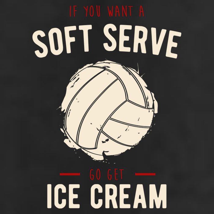 If You Want A Soft Serve Go Get Ice Cream Funny Vollyball 25L Jumbo Tote