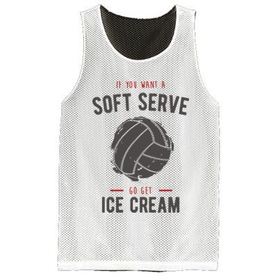 If You Want A Soft Serve Go Get Ice Cream Funny Vollyball Mesh Reversible Basketball Jersey Tank