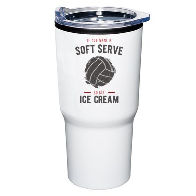 If You Want A Soft Serve Go Get Ice Cream Funny Vollyball Tumbler
