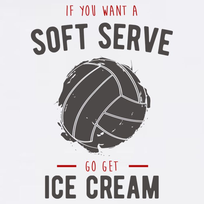 If You Want A Soft Serve Go Get Ice Cream Funny Vollyball Kids T-Shirt