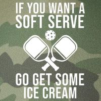 If You Want A Soft Serve Go Get Some Ice Cream Funny Pickleball Legacy Tie Dye Trucker Hat