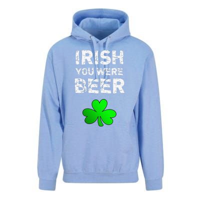 Irish You Were Beer Funny St. Saint Patrick's Day Unisex Surf Hoodie