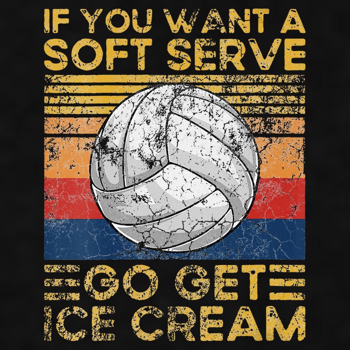 If You Want A Soft Serve Go Get Ice Cream Volleyball Ladies PosiCharge Tri-Blend Wicking Tank