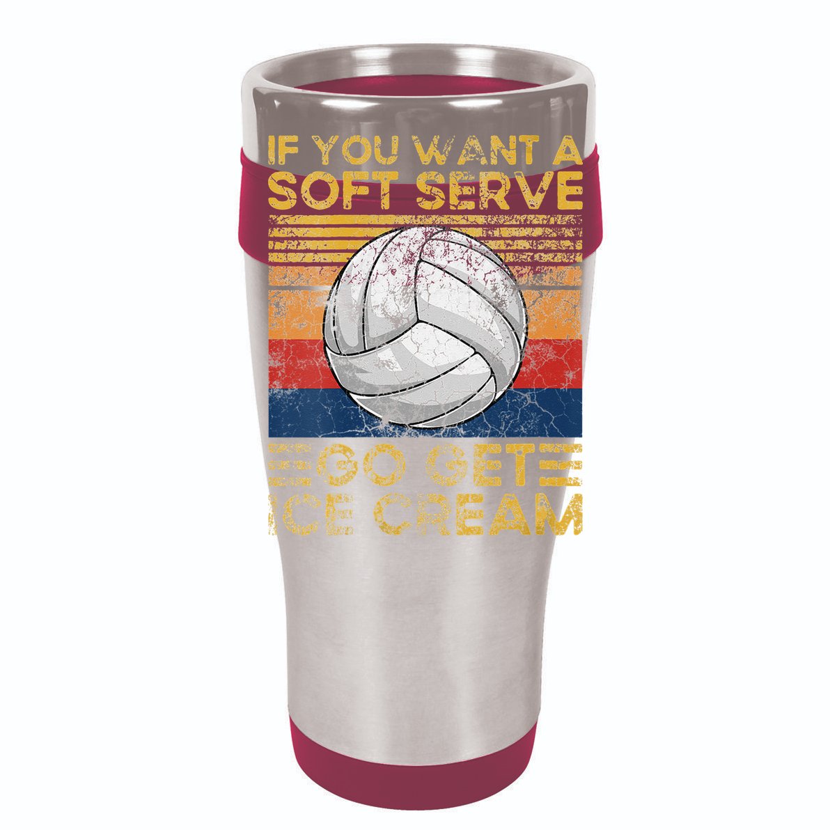 If You Want A Soft Serve Go Get Ice Cream Volleyball Comfort Colors T-Shirt