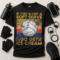 If You Want A Soft Serve Go Get Ice Cream Volleyball Performance Shirt