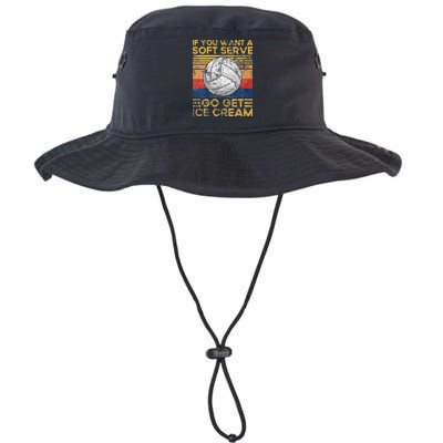 If You Want A Soft Serve Go Get Ice Cream Volleyball Legacy Cool Fit Booney Bucket Hat
