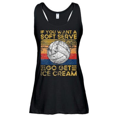 If You Want A Soft Serve Go Get Ice Cream Volleyball Ladies Essential Flowy Tank