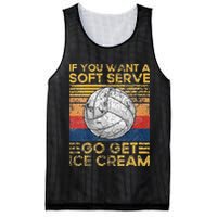 If You Want A Soft Serve Go Get Ice Cream Volleyball Mesh Reversible Basketball Jersey Tank