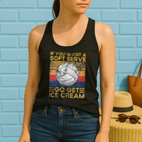 If You Want A Soft Serve Go Get Ice Cream Volleyball Womens Tank Top