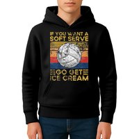 If You Want A Soft Serve Go Get Ice Cream Volleyball Kids Hoodie