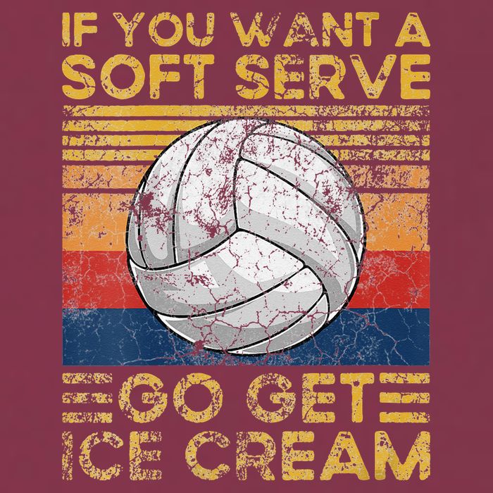 If You Want A Soft Serve Go Get Ice Cream Volleyball 16oz Travel Tumbler