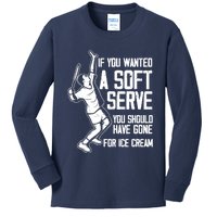 If You Wanted A Soft Serve Tennis Funny Tennis Player Kids Long Sleeve Shirt