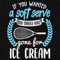 If You Wanted A Soft Serve - Funny Pickleball Player Ladies PosiCharge Tri-Blend Wicking Tank