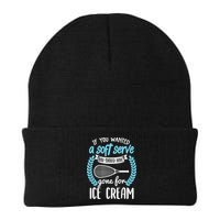 If You Wanted A Soft Serve - Funny Pickleball Player Knit Cap Winter Beanie
