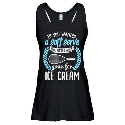If You Wanted A Soft Serve - Funny Pickleball Player Ladies Essential Flowy Tank