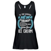 If You Wanted A Soft Serve - Funny Pickleball Player Ladies Essential Flowy Tank