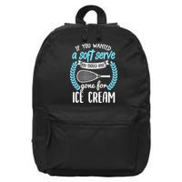 If You Wanted A Soft Serve - Funny Pickleball Player 16 in Basic Backpack