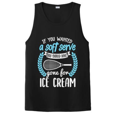 If You Wanted A Soft Serve - Funny Pickleball Player PosiCharge Competitor Tank