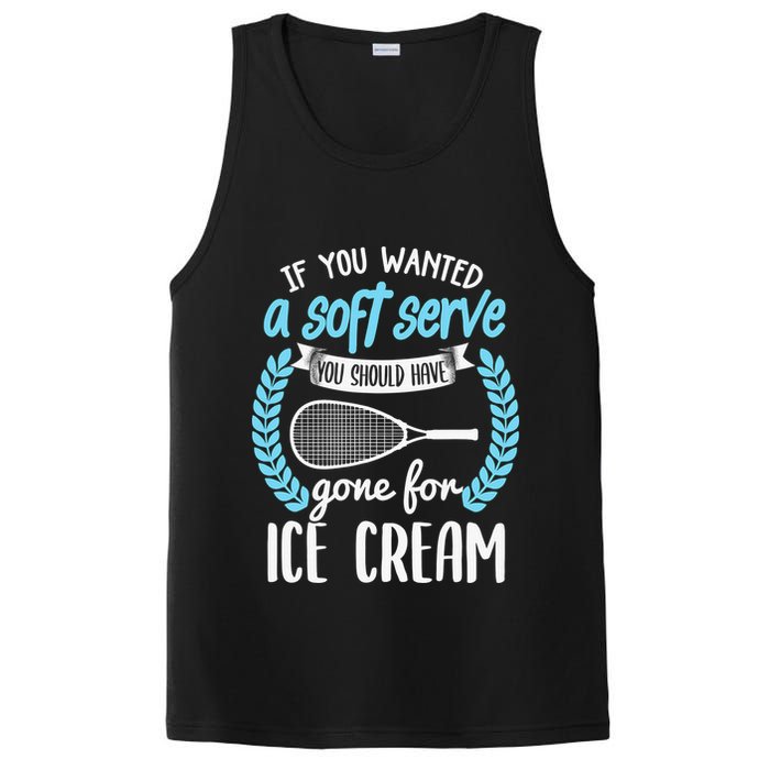 If You Wanted A Soft Serve - Funny Pickleball Player PosiCharge Competitor Tank