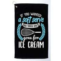 If You Wanted A Soft Serve - Funny Pickleball Player Golf Towel