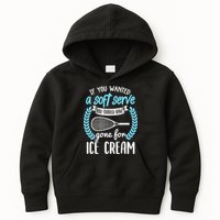 If You Wanted A Soft Serve - Funny Pickleball Player Kids Hoodie