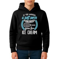 If You Wanted A Soft Serve - Funny Pickleball Player Kids Hoodie