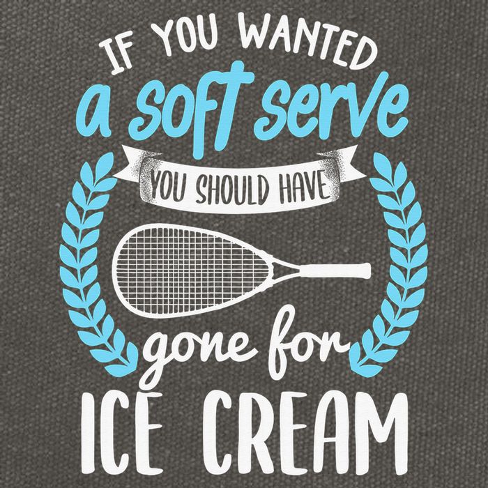 If You Wanted A Soft Serve - Funny Pickleball Player Cotton Canvas Backpack