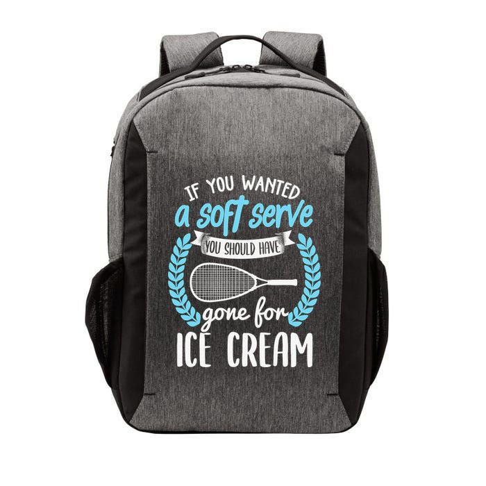 If You Wanted A Soft Serve - Funny Pickleball Player Vector Backpack