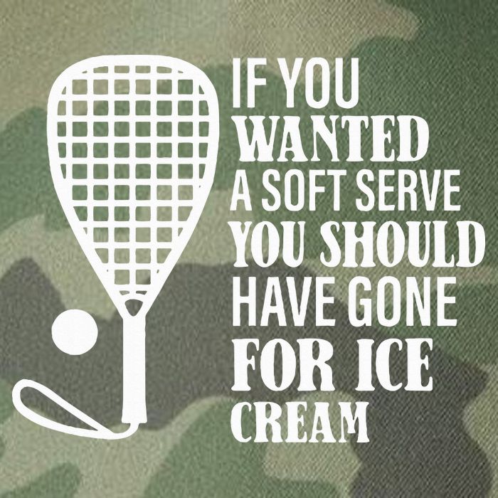 If You Wanted A Soft Serve Funny Racquetball Legacy Tie Dye Trucker Hat