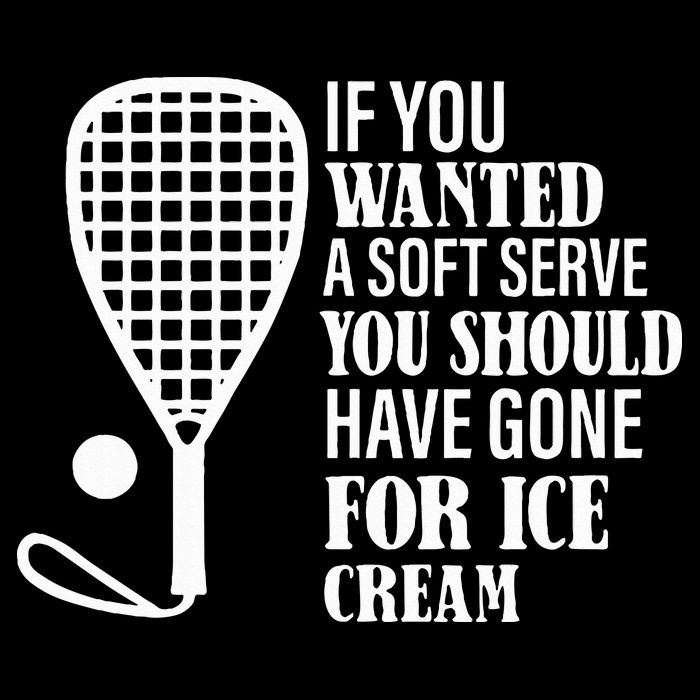 If You Wanted A Soft Serve Funny Racquetball 16 in Basic Backpack