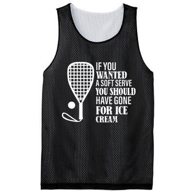 If You Wanted A Soft Serve Funny Racquetball Mesh Reversible Basketball Jersey Tank