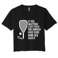 If You Wanted A Soft Serve Funny Racquetball Crop Top