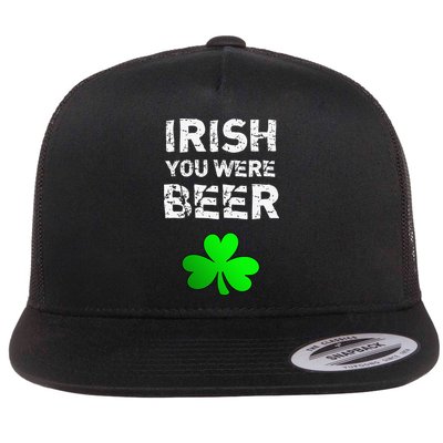 Irish You Were Beer Funny St. Saint Patrick's Day Funny Flatbill Hat