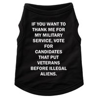If You Want To Thank Me For My Military Service Doggie Tank
